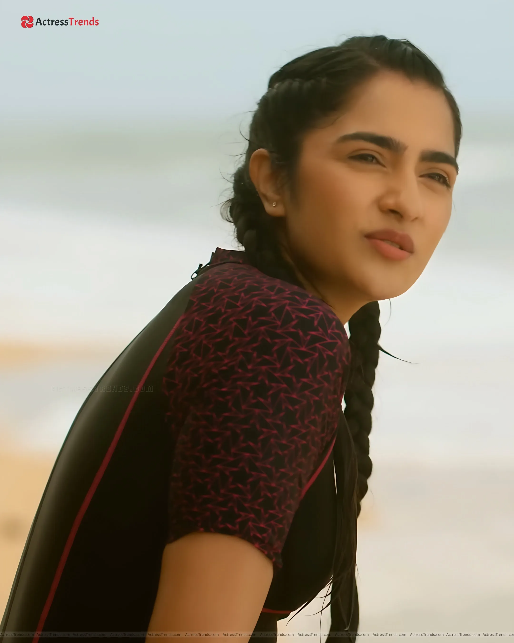 Rukmini Vasanth Beach Wet Tight Fitting Cute