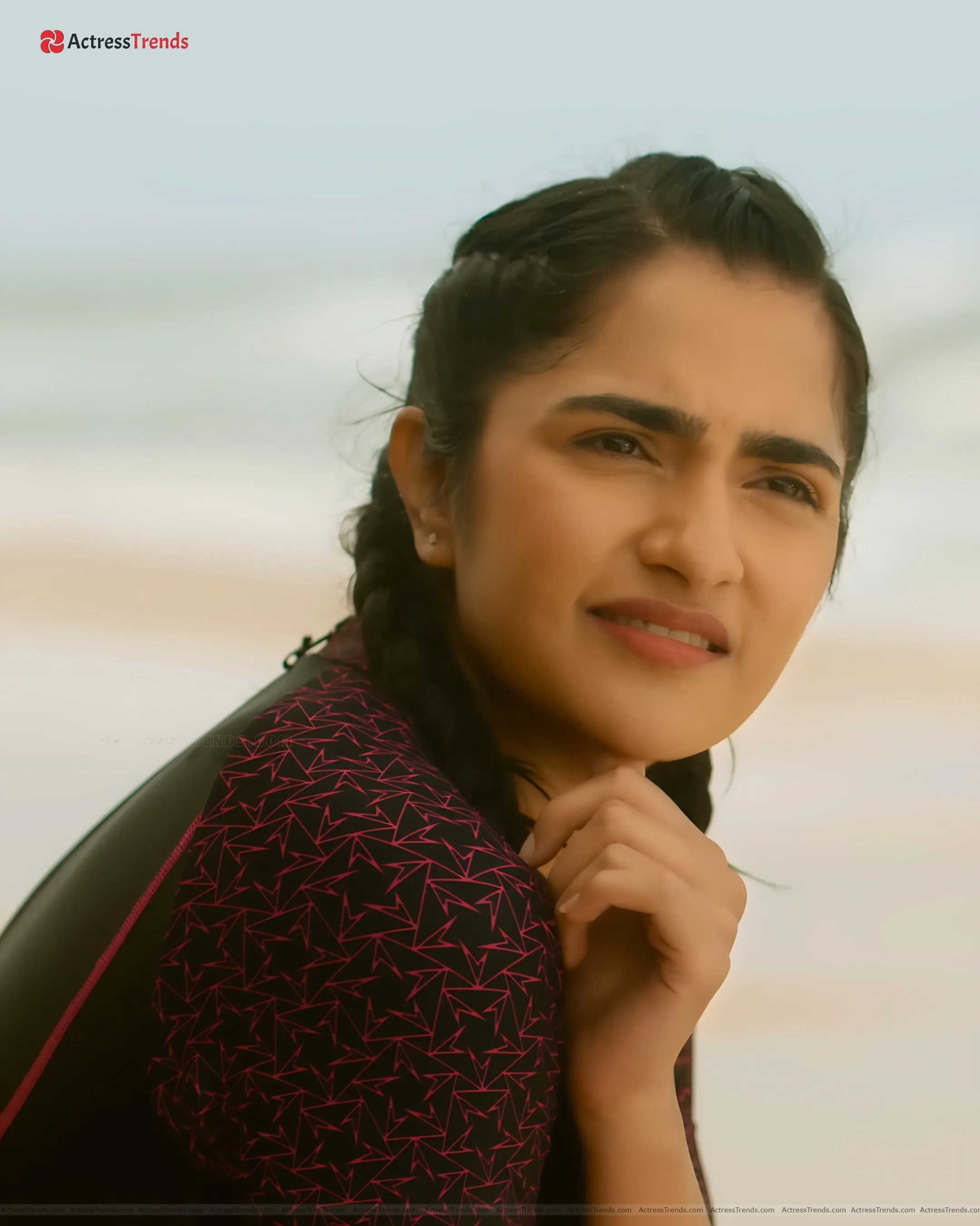 Rukmini Vasanth Beautiful Face NinnanuNodia Song Stills Gym Style Beach