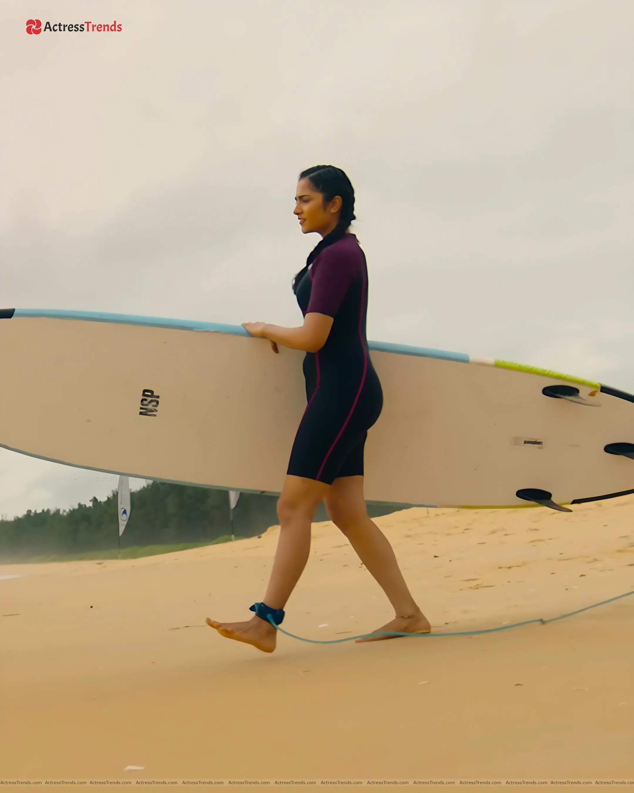 Rukmini Vasanth Beach Cute Gym Style NinnanuNodia Song Stills