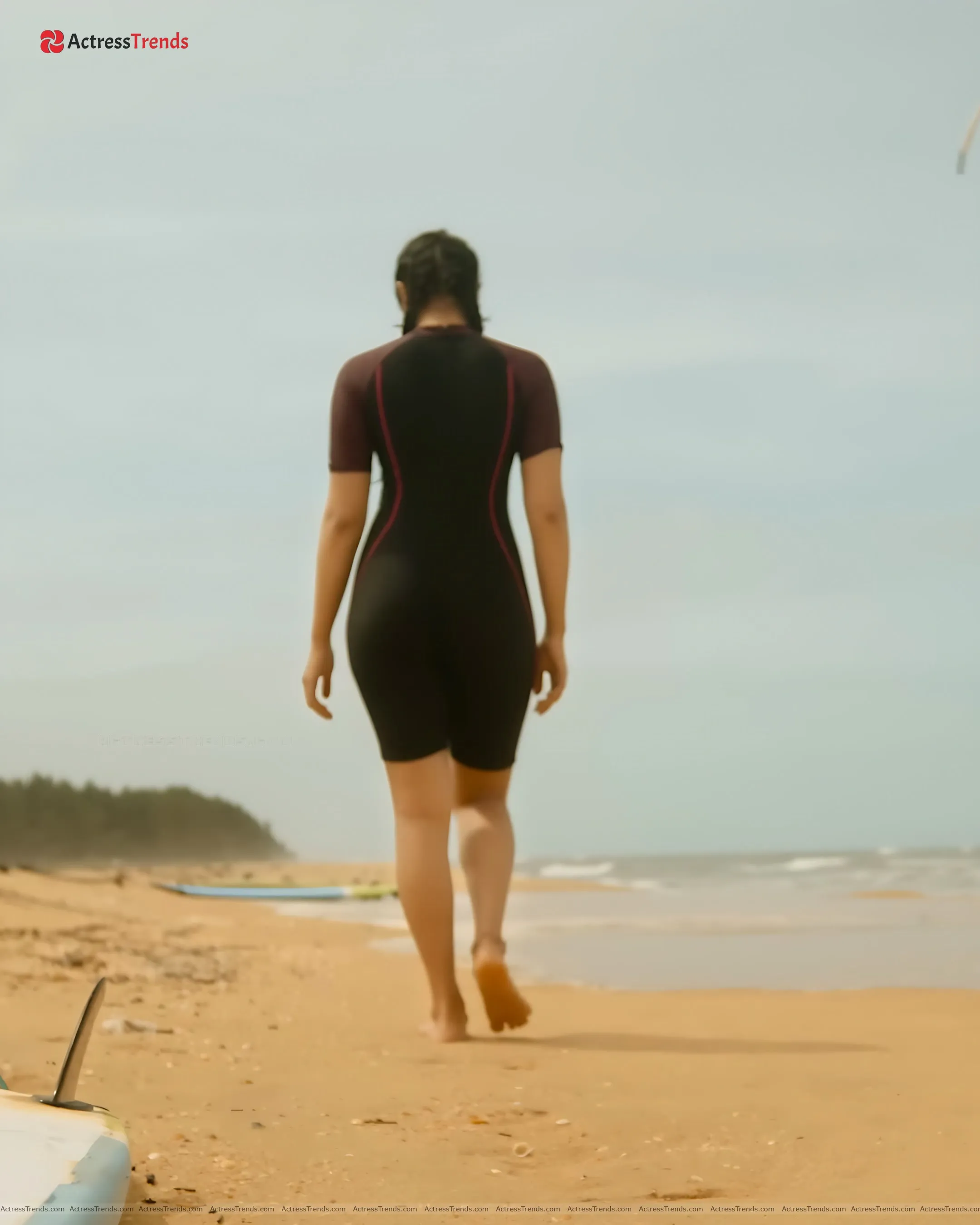 Rukmini Vasanth Tight Fitting Wet Beach NinnanuNodia Song Stills