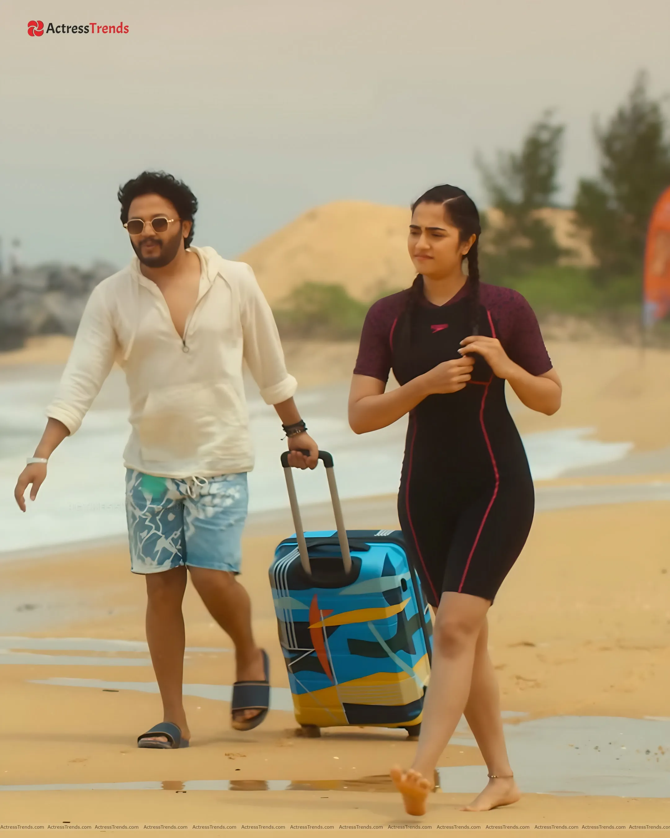 Rukmini Vasanth Tight Fitting Wet Beautiful Face Cute