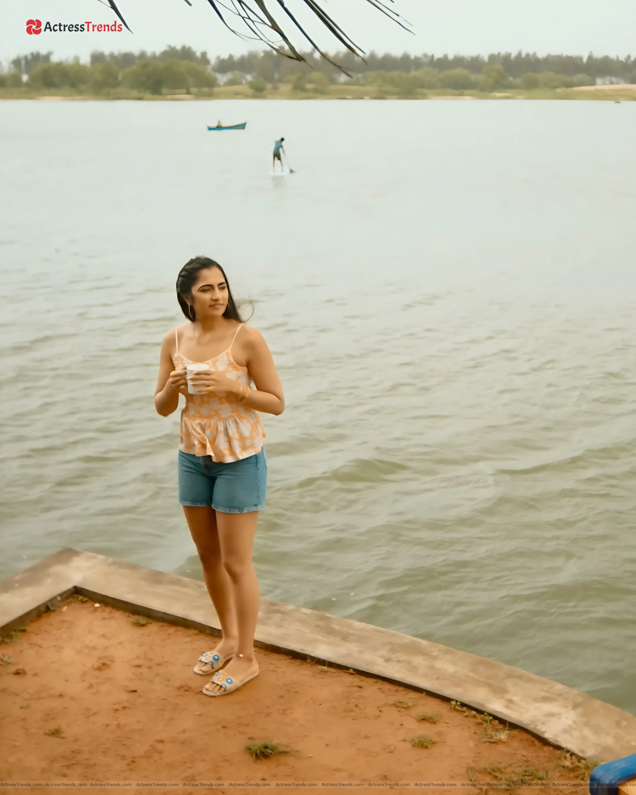 Rukmini Vasanth Yellow Dress Beautiful Face Jeans Curvy