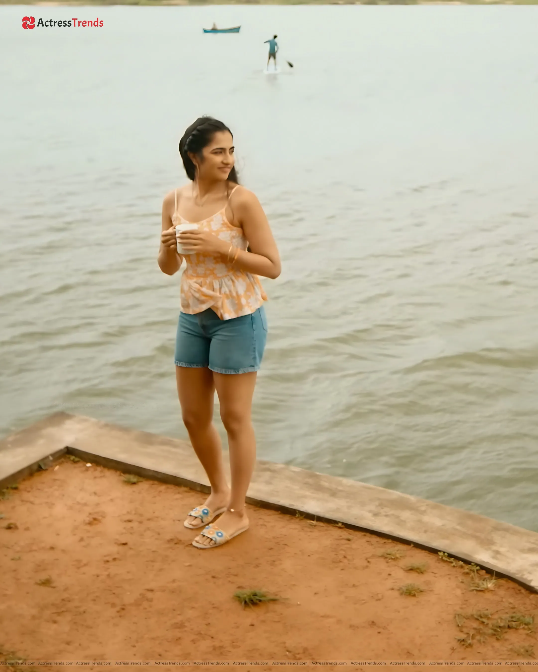 Rukmini Vasanth Yellow Dress Cute Beautiful Face Curvy