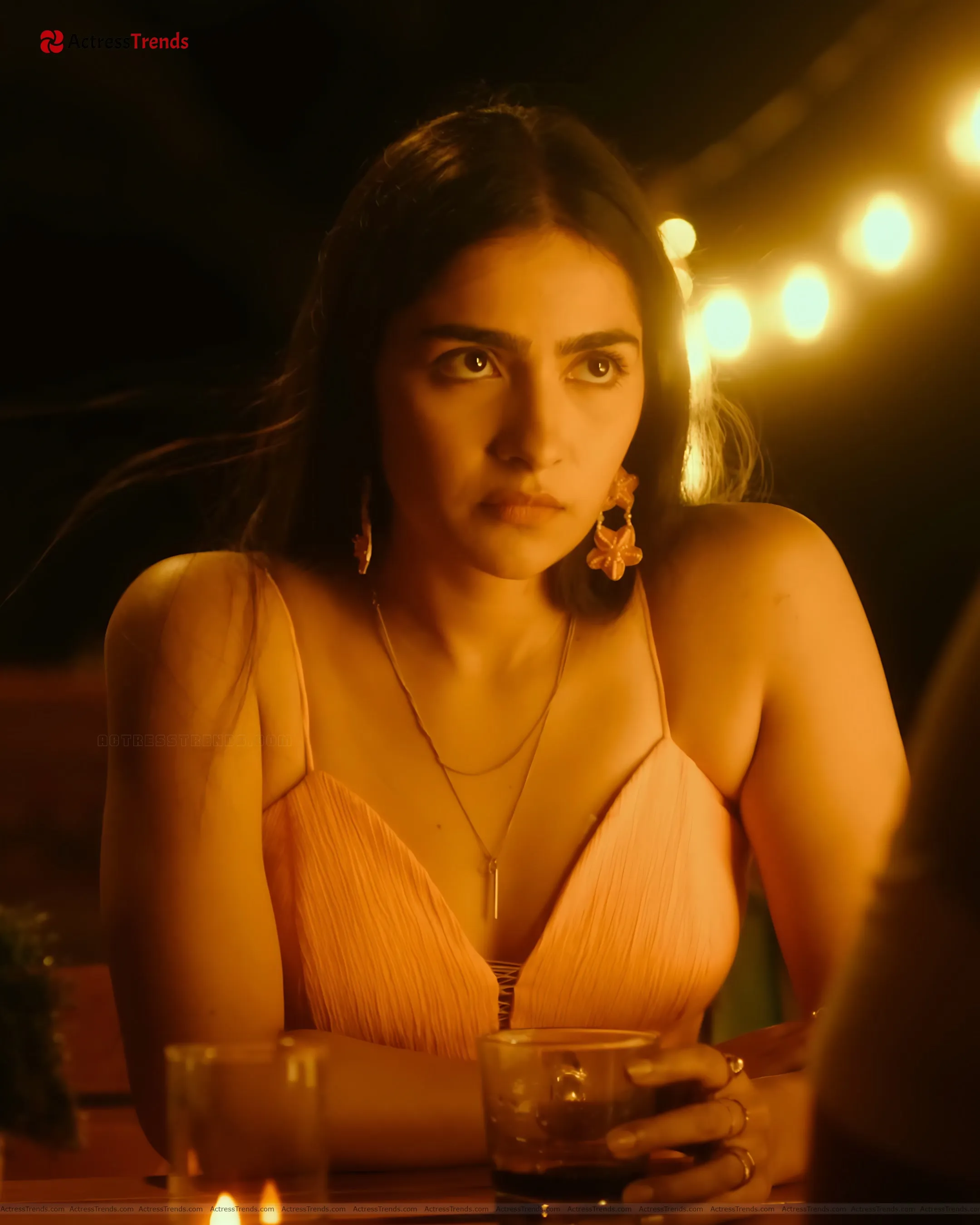 Rukmini Vasanth Yellow Dress Tight Fitting Cute Beach