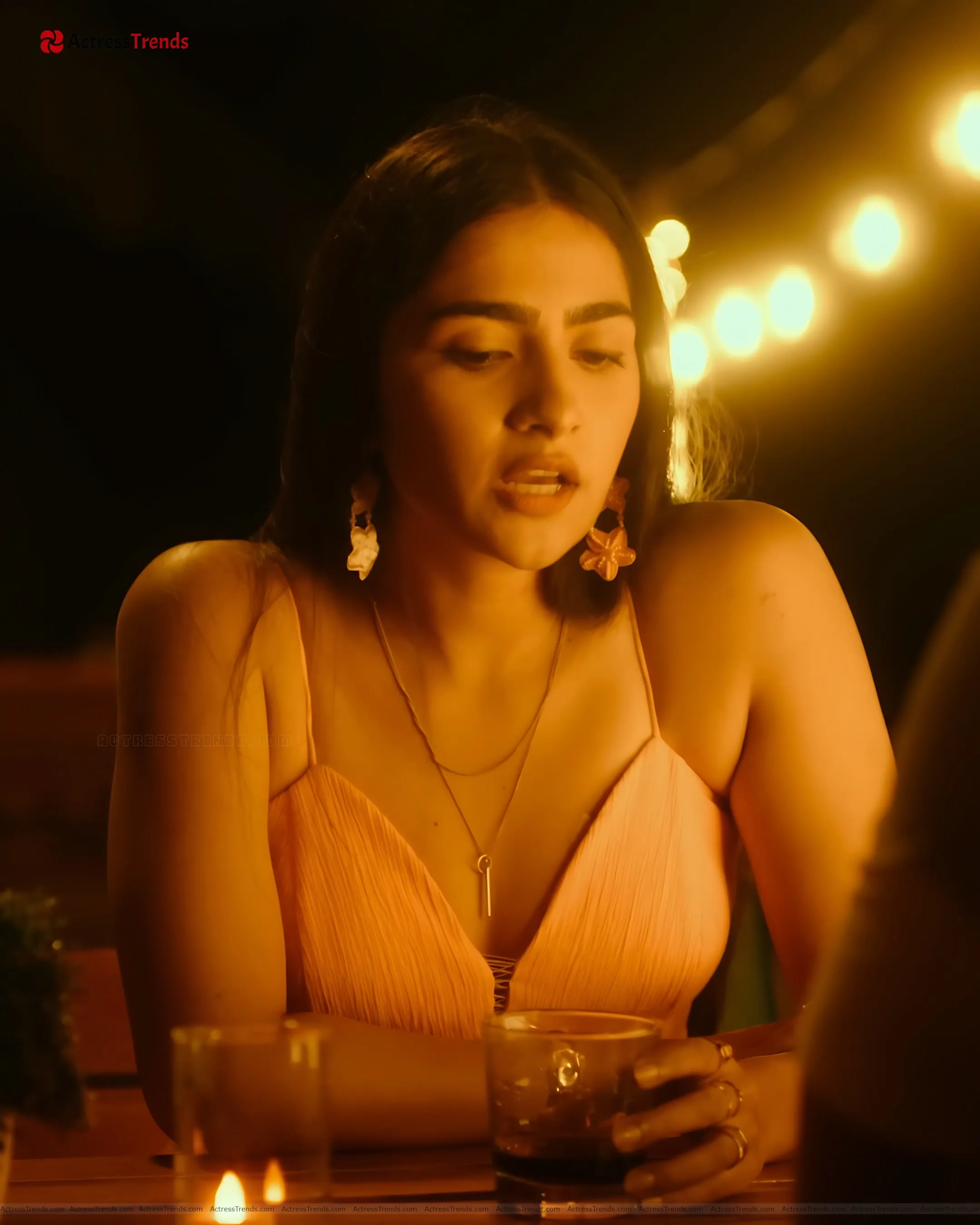 Rukmini Vasanth Yellow Dress Beach Cute Tight Fitting