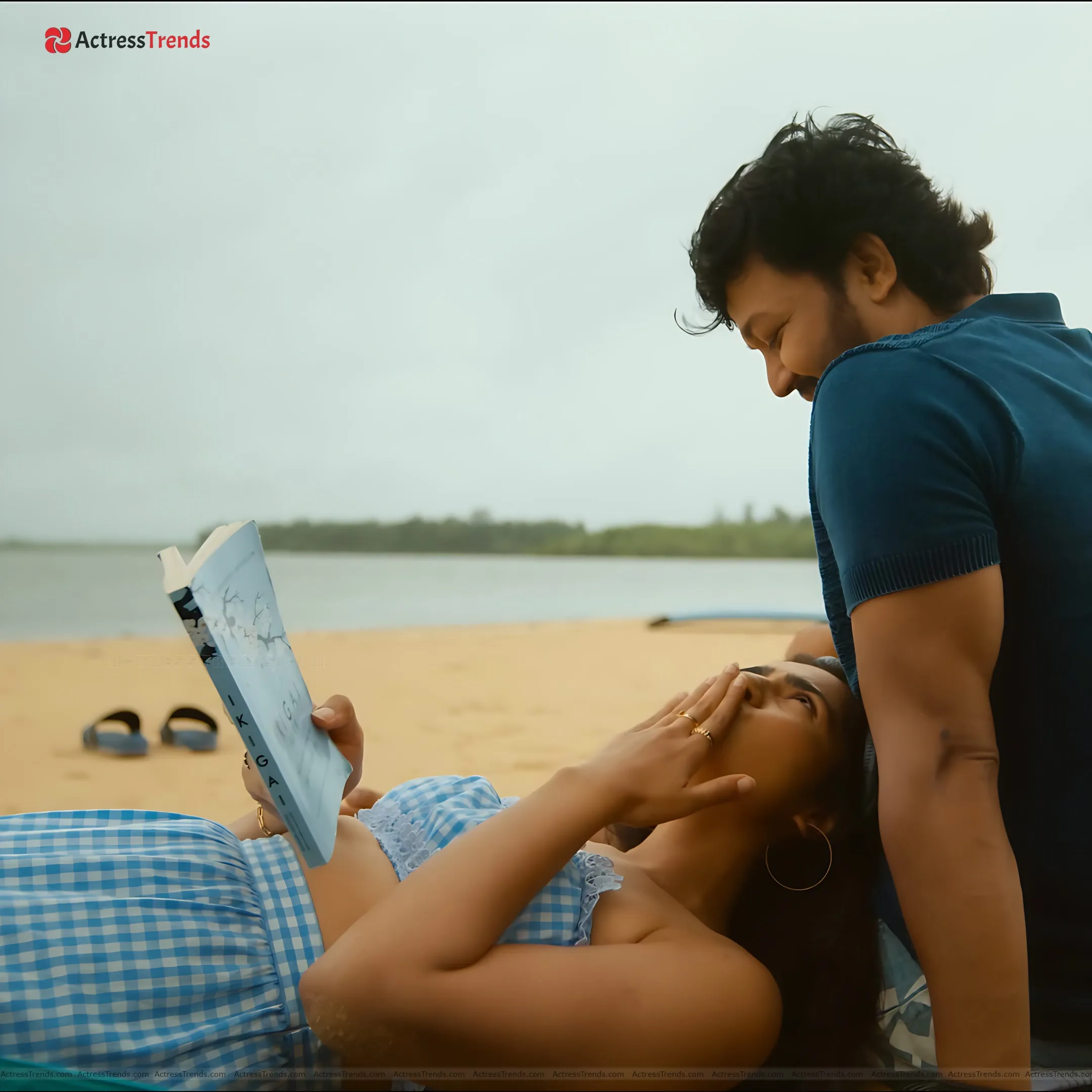 Rukmini Vasanth Yellow Dress NinnanuNodia Song Stills Jeans Beach