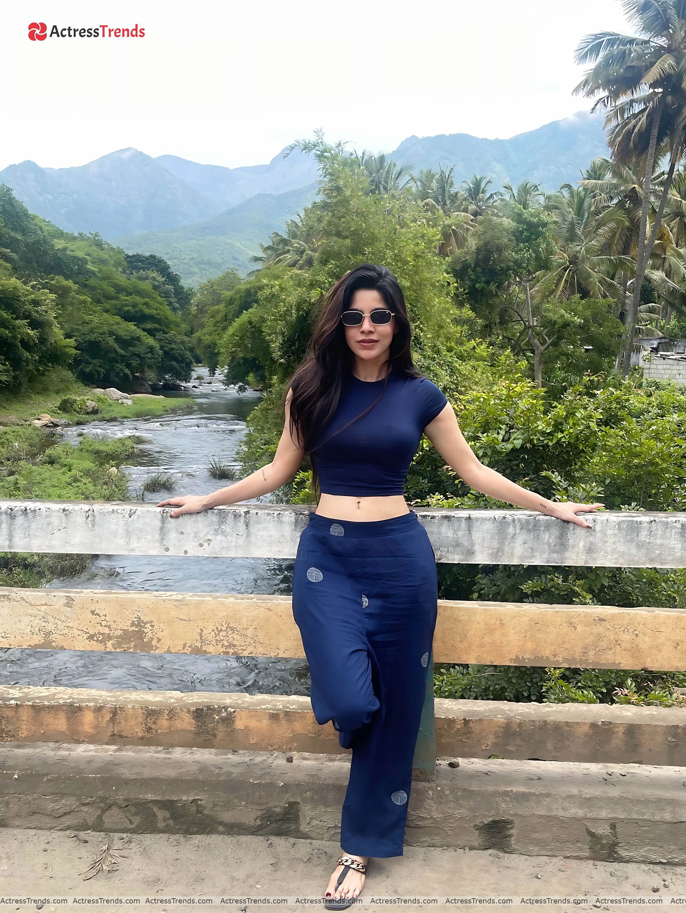 Divya Bharathi Black Dress Glamorous Actress Tight Fitting