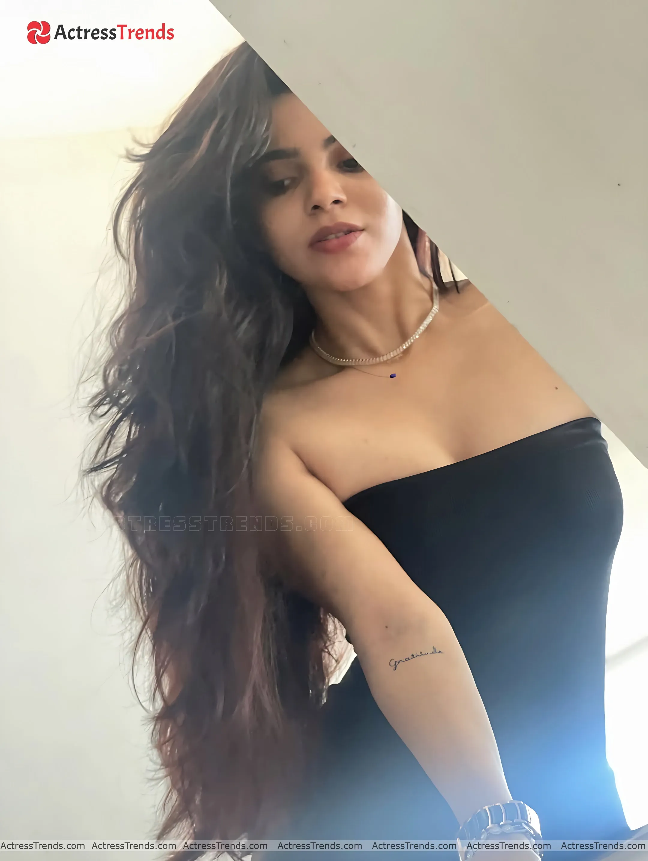 Divya Bharathi Black Dress Tight Fitting Curvy