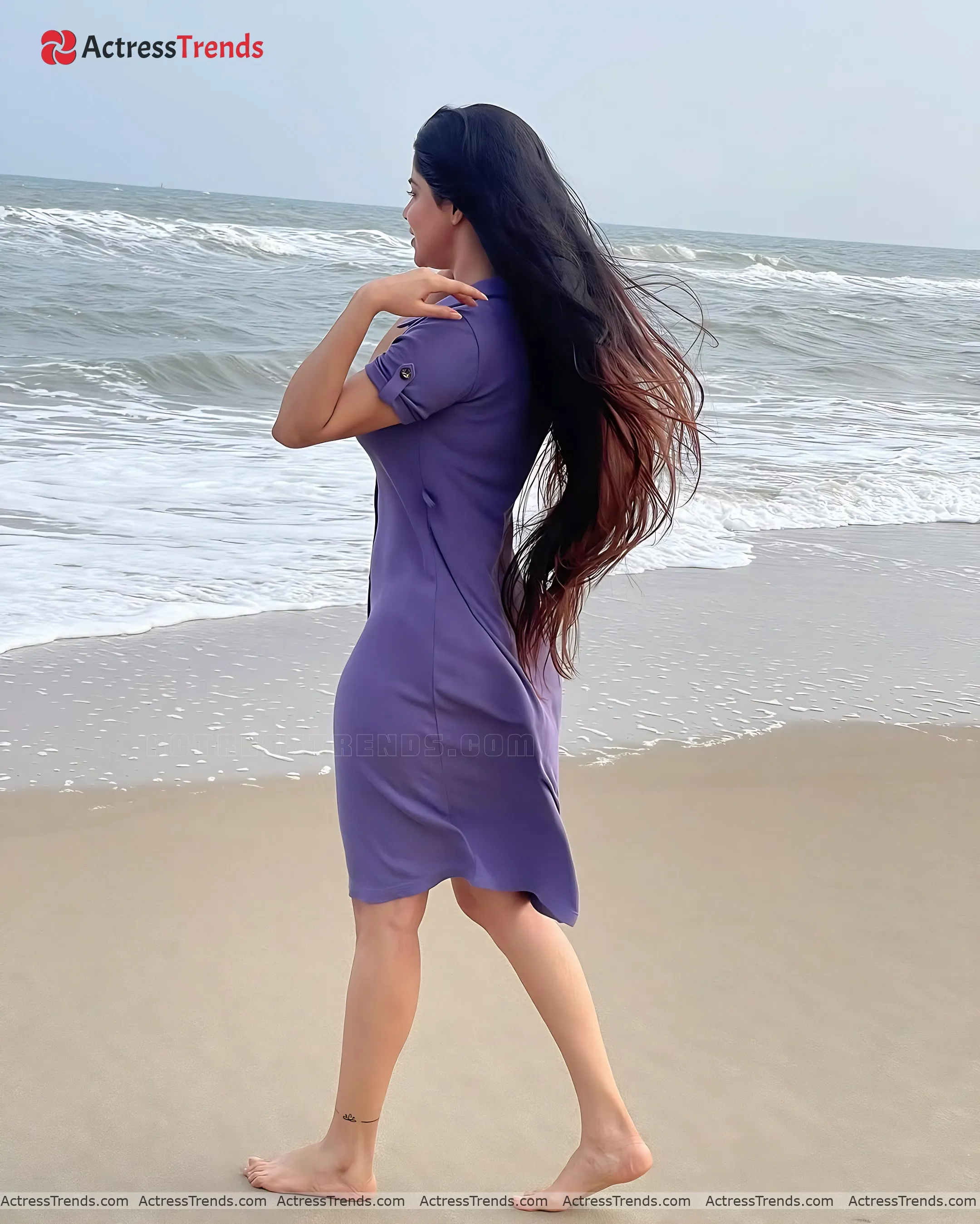 Divya Bharathi Stunning Photo Back Pose Back Pose