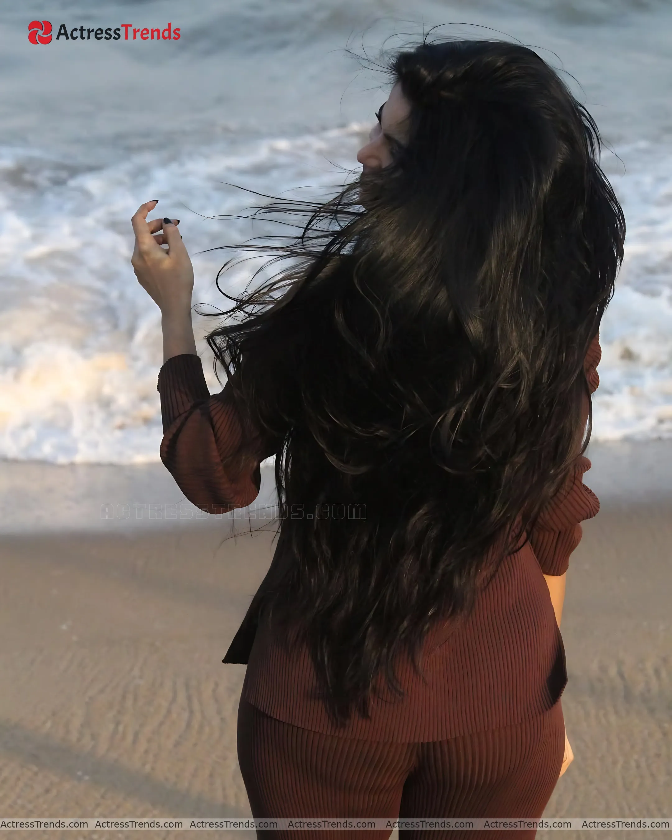 Divya Bharathi Stunning Photo Back Pose Back Pose