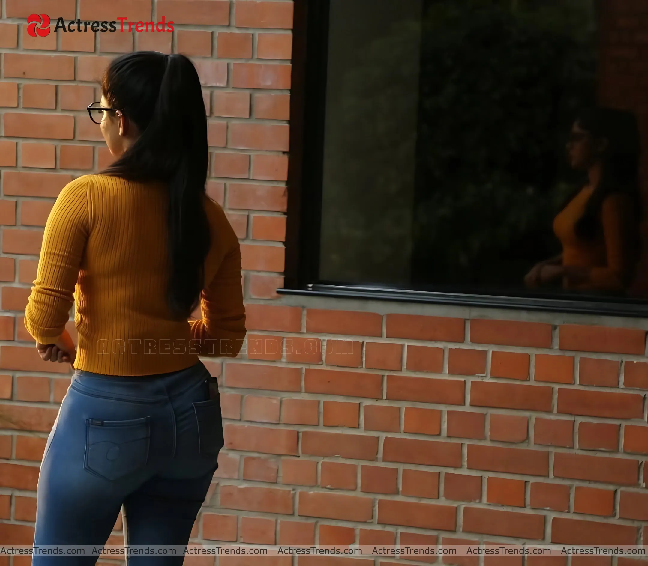 Divya Bharathi Curvy Cute Back Pose