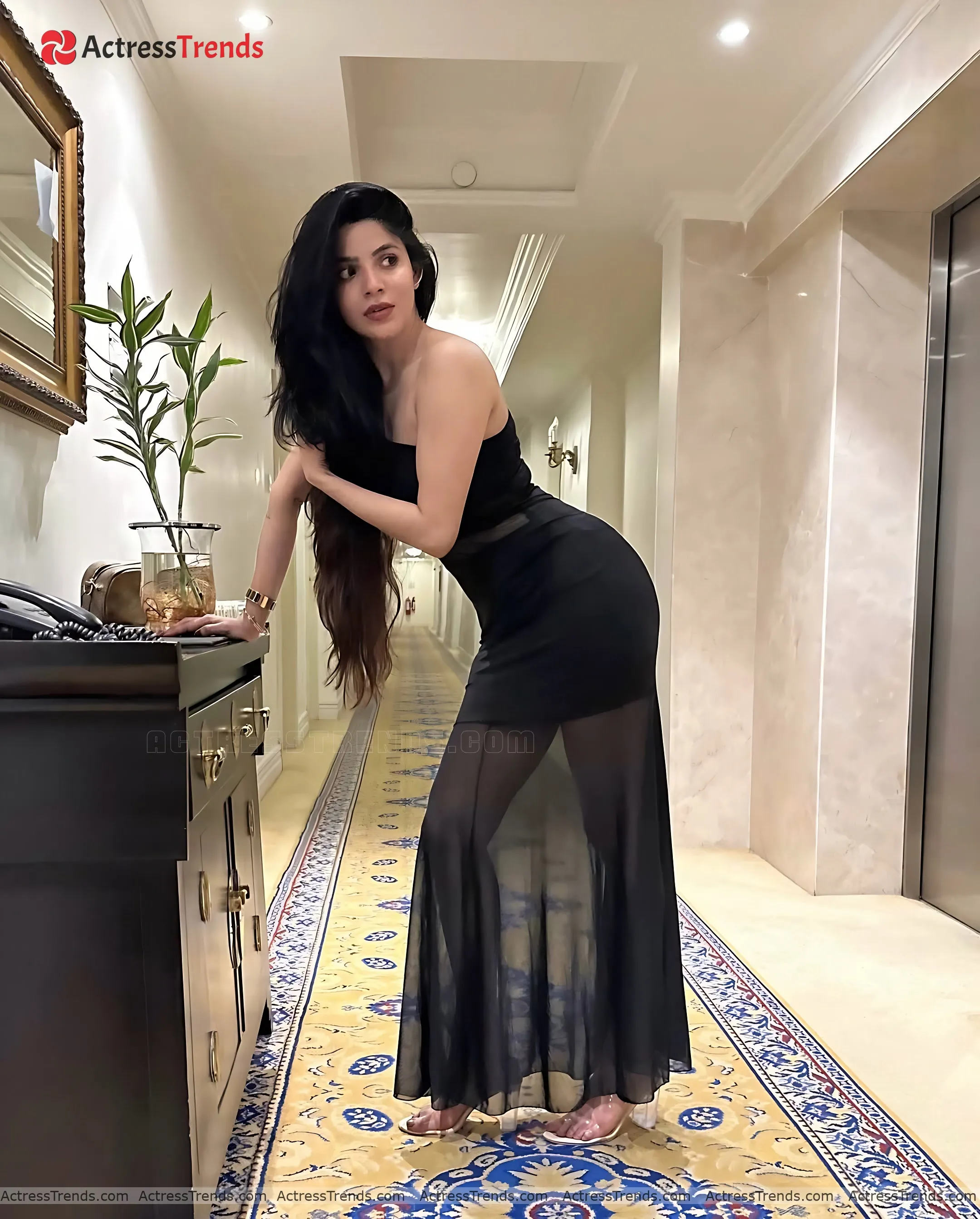 Divya Bharathi Glamorous Actress Sensual Portrait Back Pose Beautiful Face