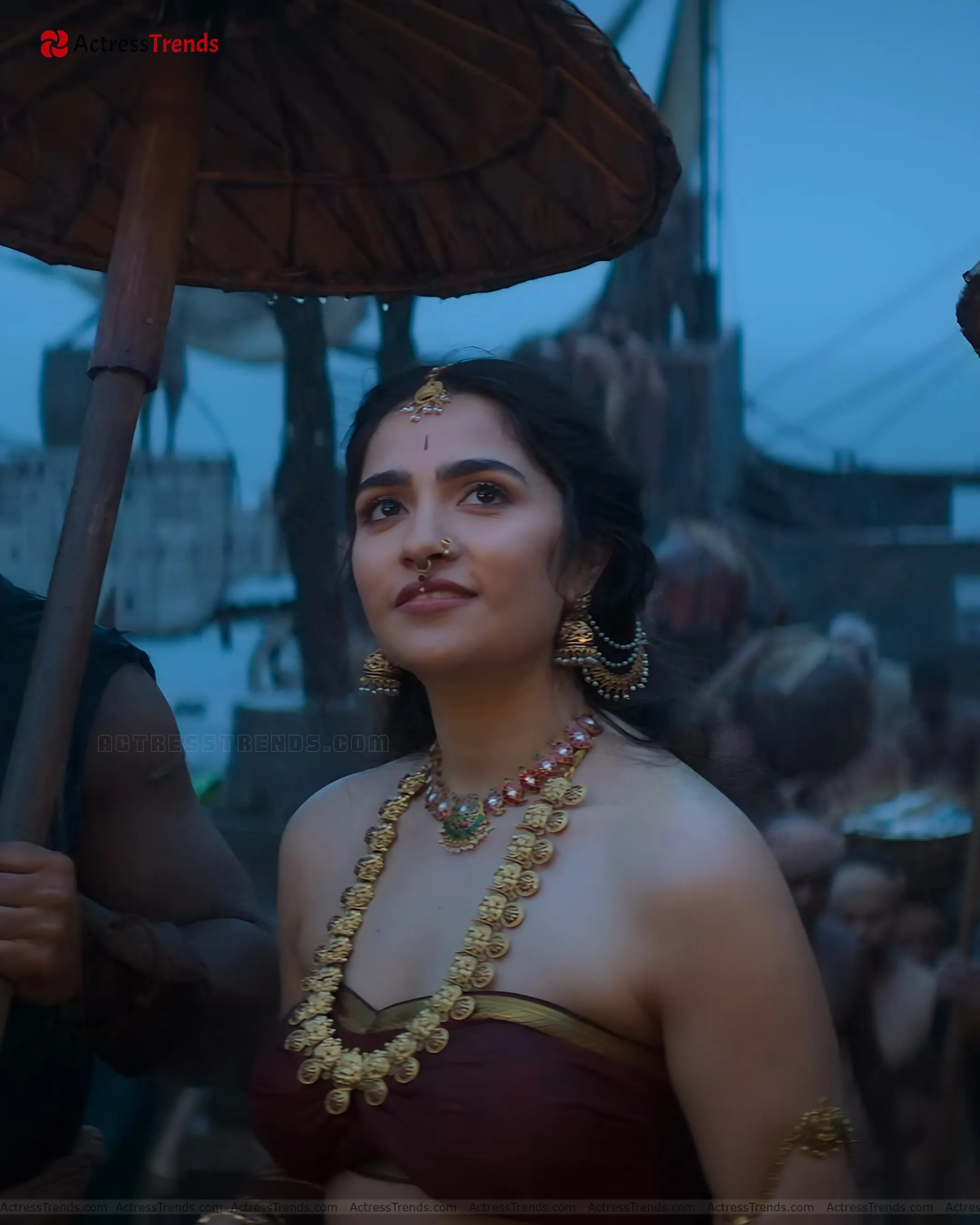 Rukmini Vasanth Green Saree Saree Photoshoot Stunning Photo Beautiful Face