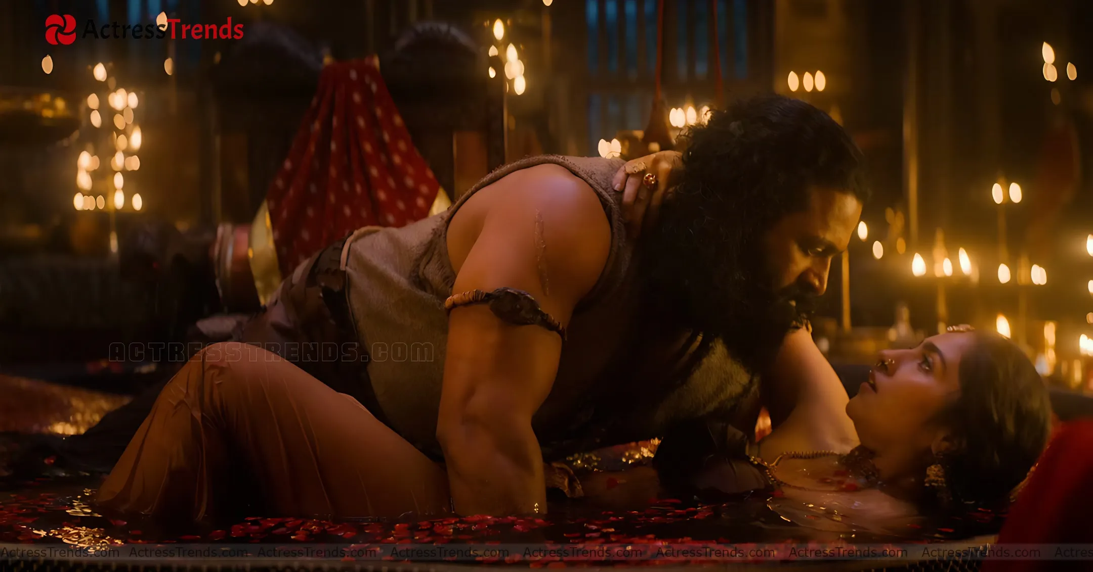 Rukmini Vasanth Green Saree Glamorous Actress Curvy Backless Blouse Style