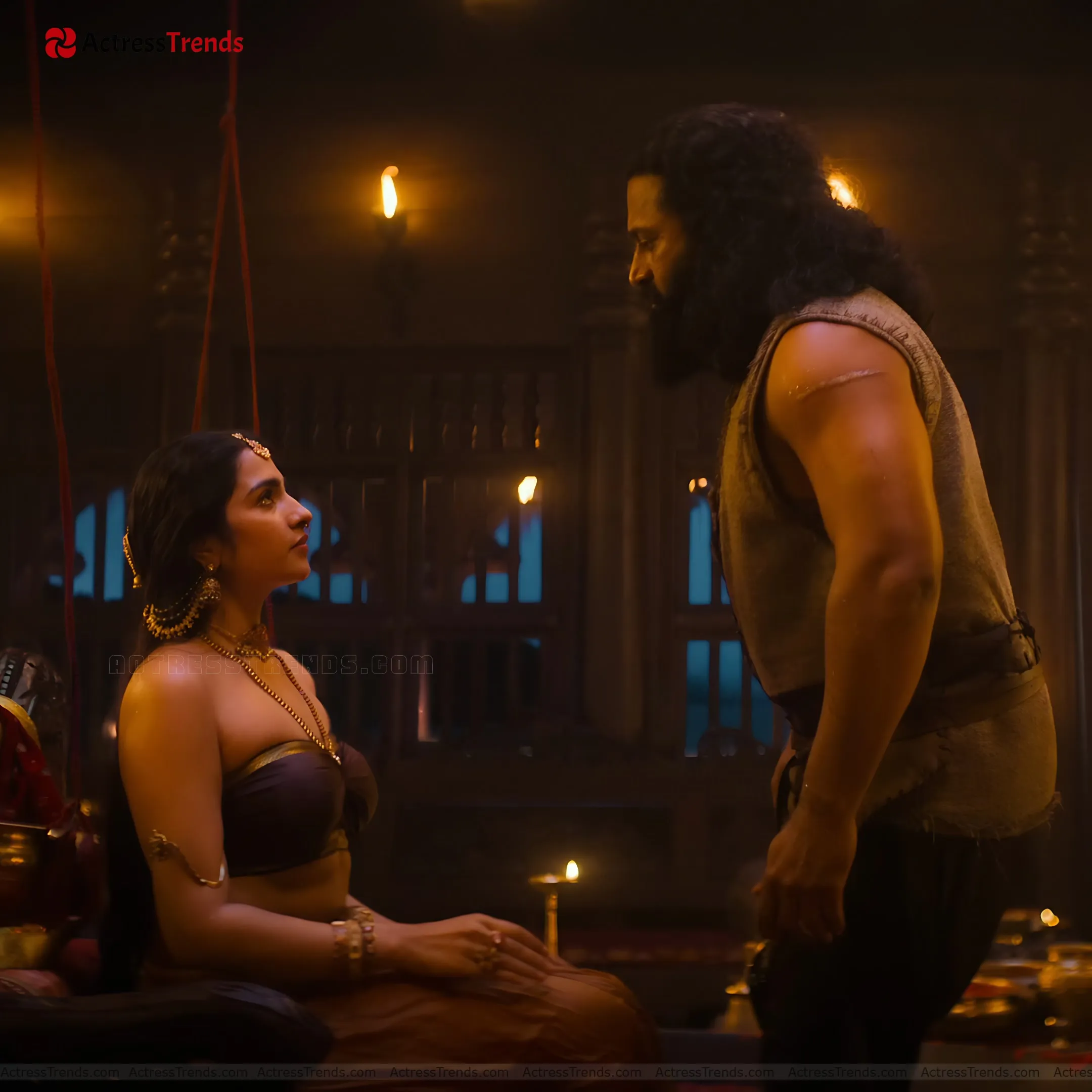 Rukmini Vasanth Green Saree Saree Photoshoot Cute Bold Saree Style