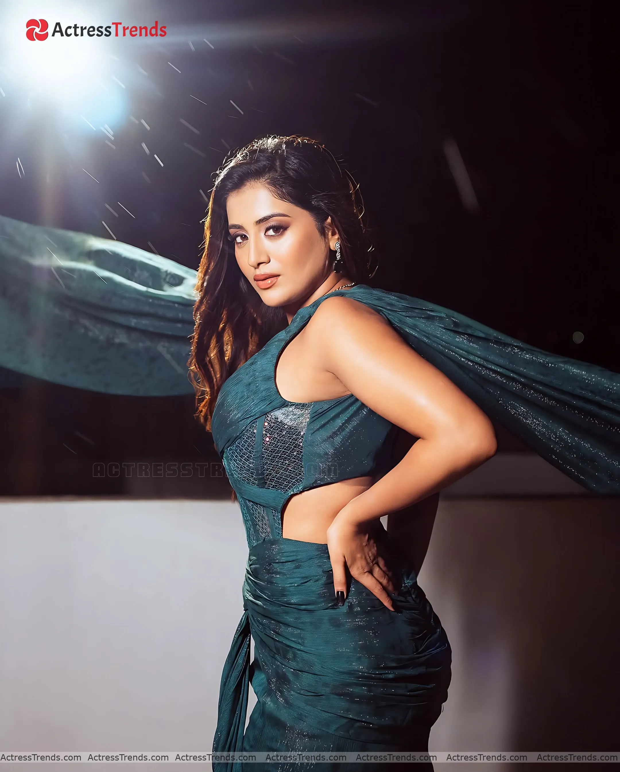 Rashi Singh Back Pose Glamorous Actress Sensual Portrait