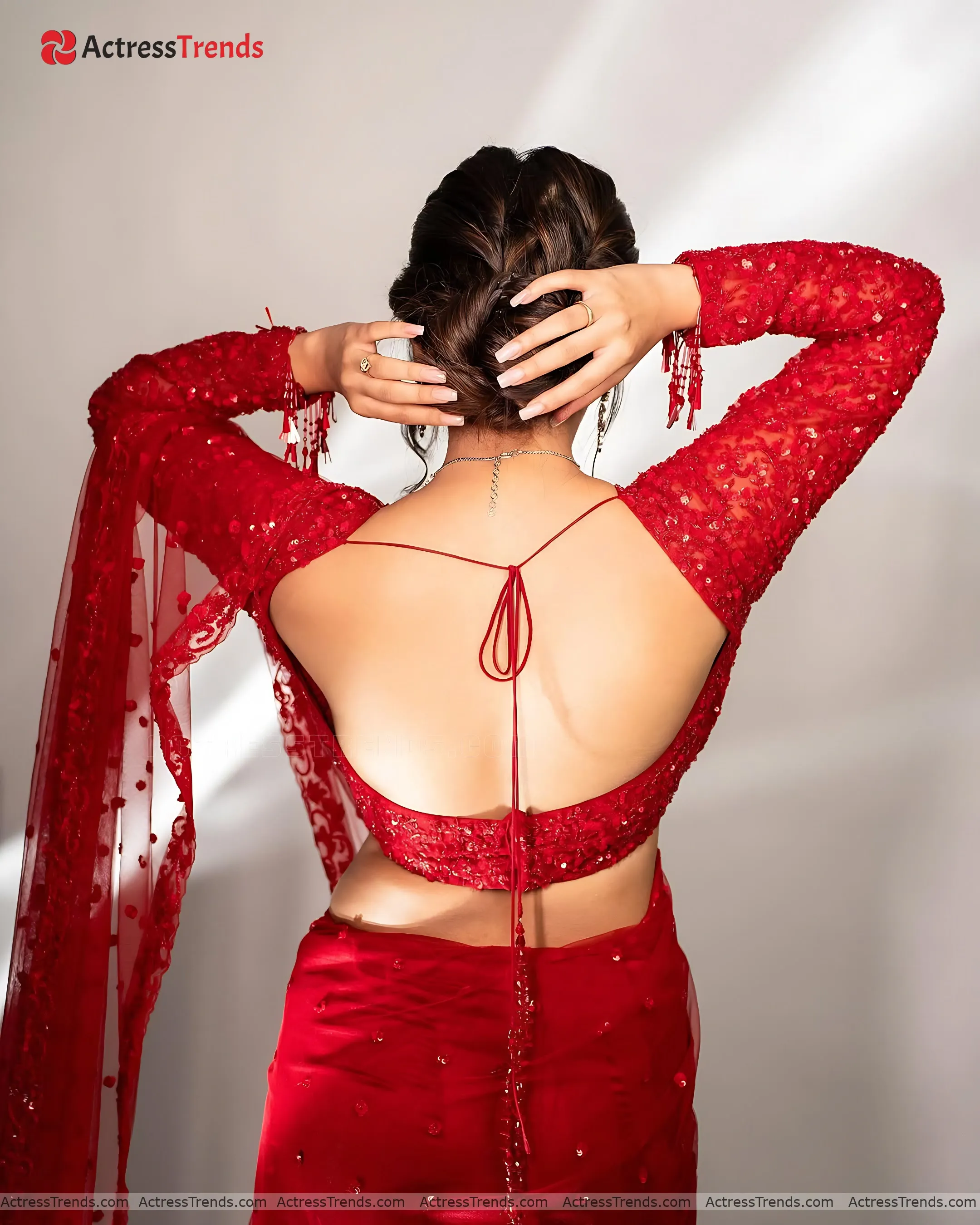 Rashi Singh Red Lips Backless Style