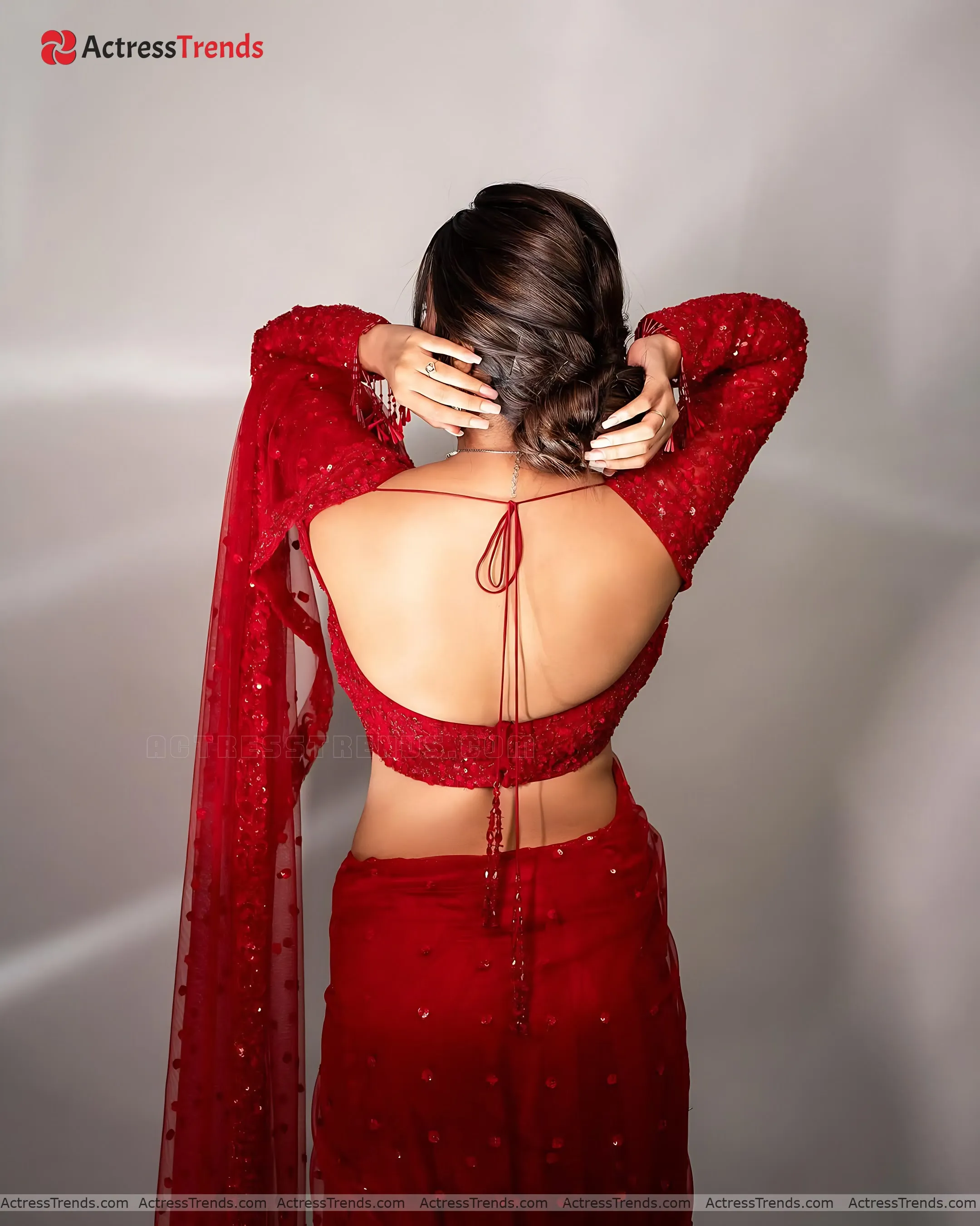 Rashi Singh Red Lips Backless Style