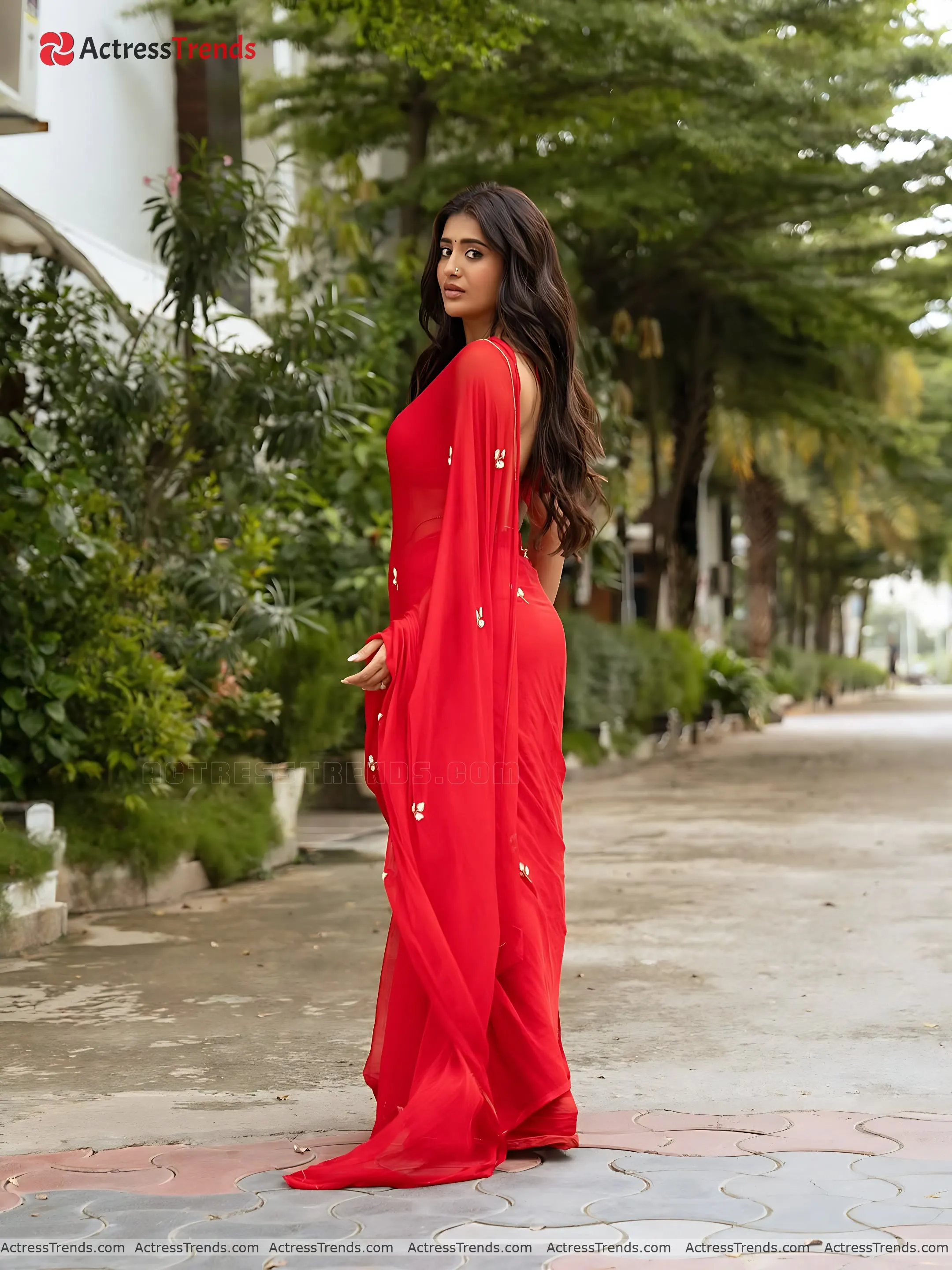 Rashi Singh Red Saree Saree Photoshoot Curvy