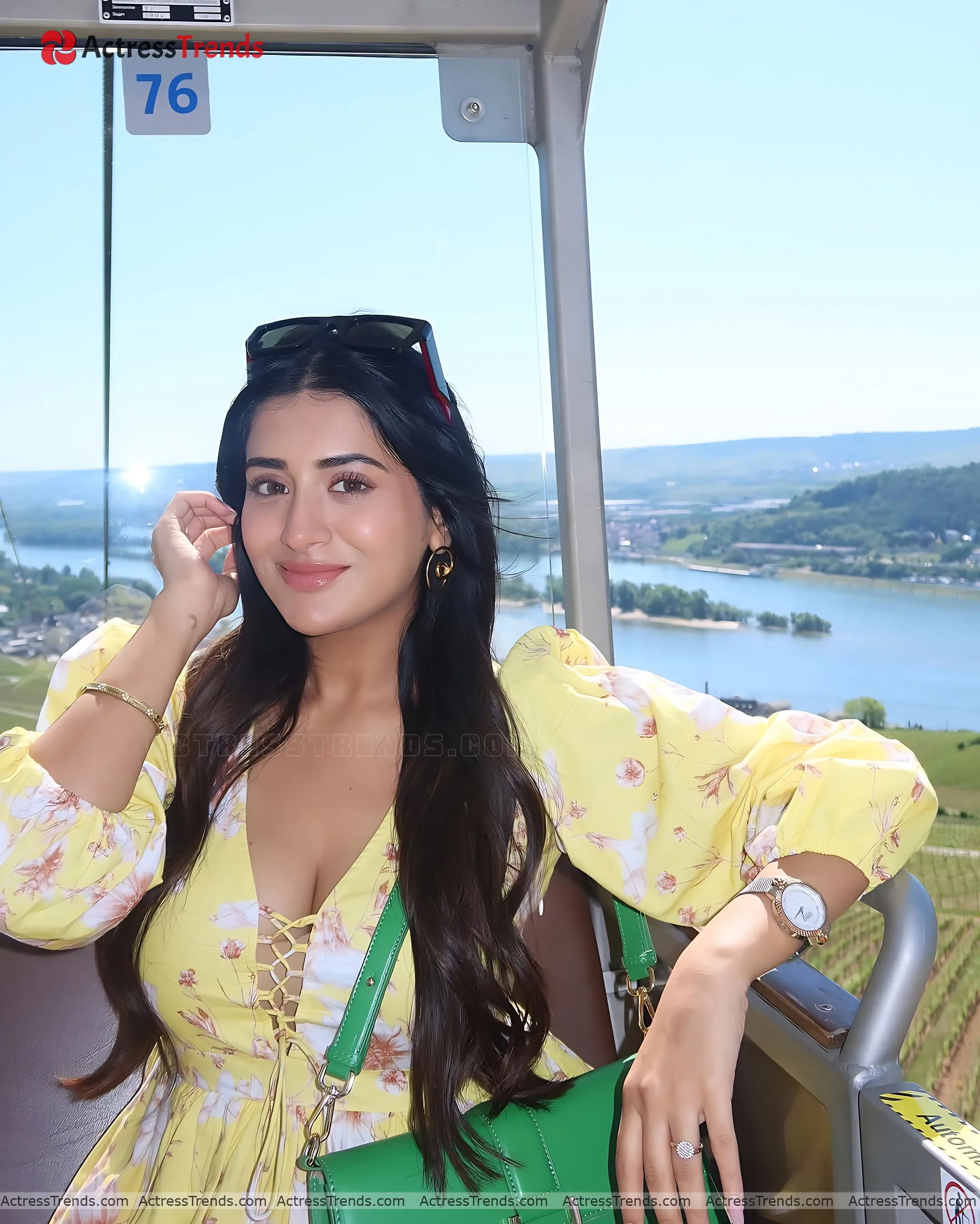 Rashi Singh Yellow Dress Curvy Backless Blouse Style