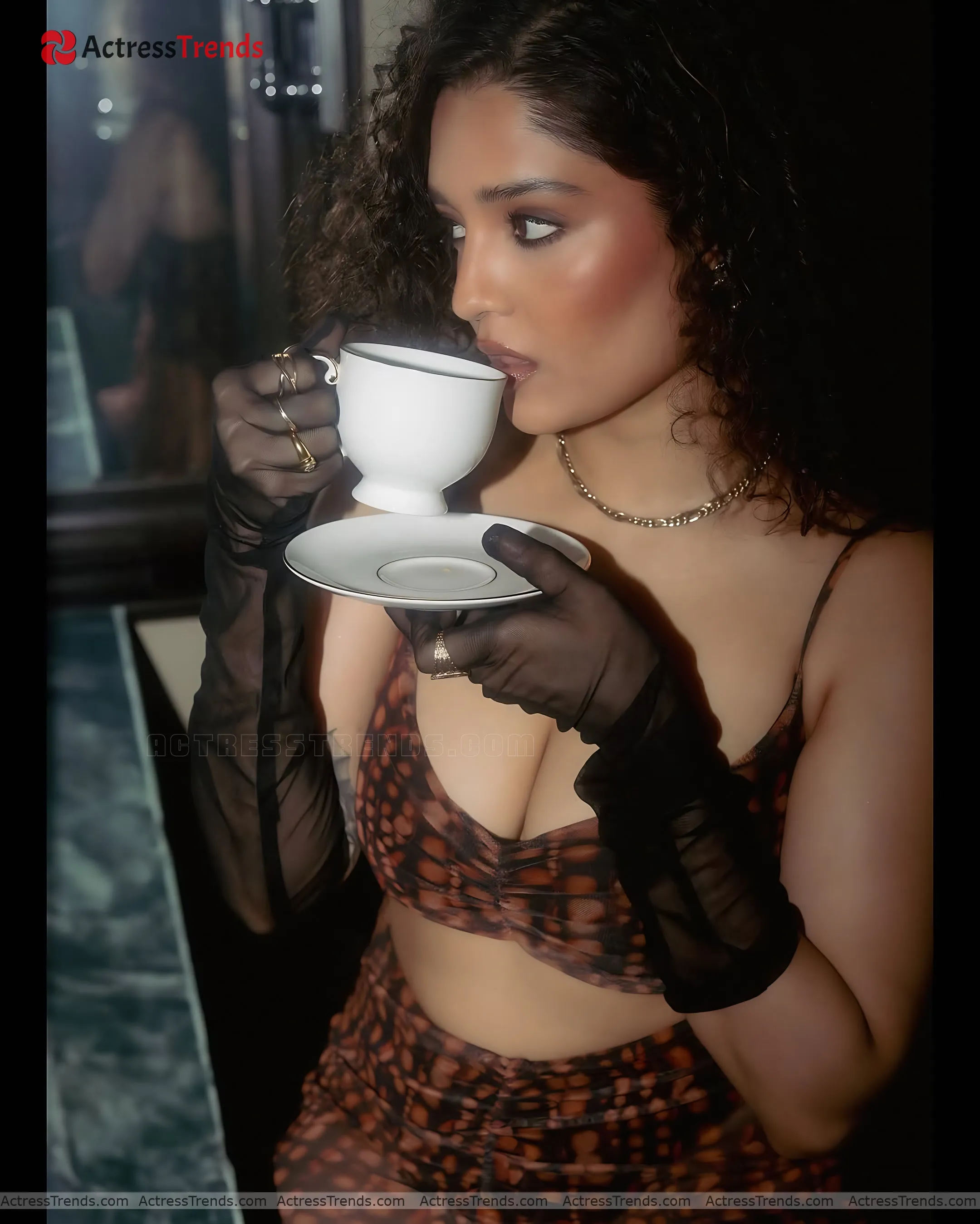 Ritika Singh Black Dress Celebrity Fashion Shoot Glamorous Actress