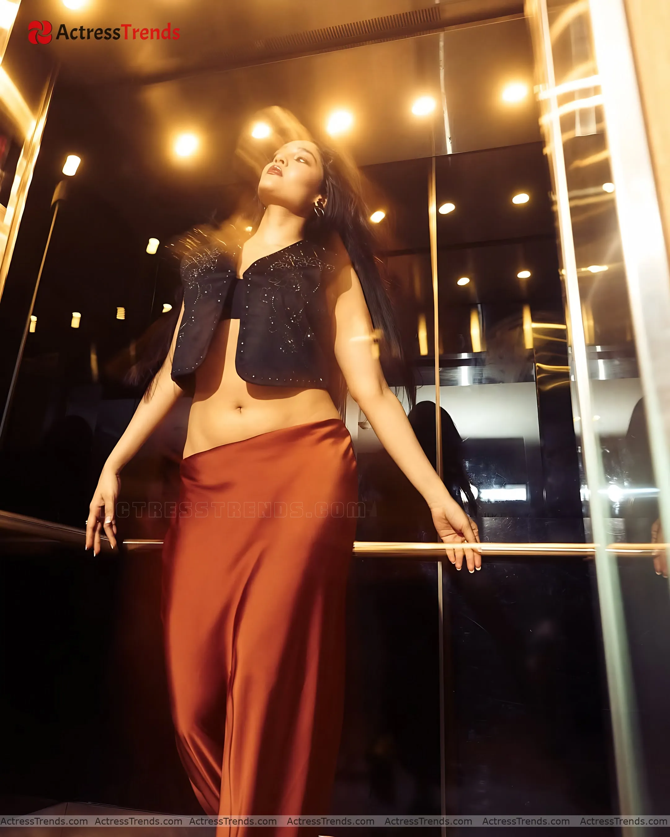 Ritika Singh Black Dress Celebrity Fashion Shoot Jeans Stunning Photo