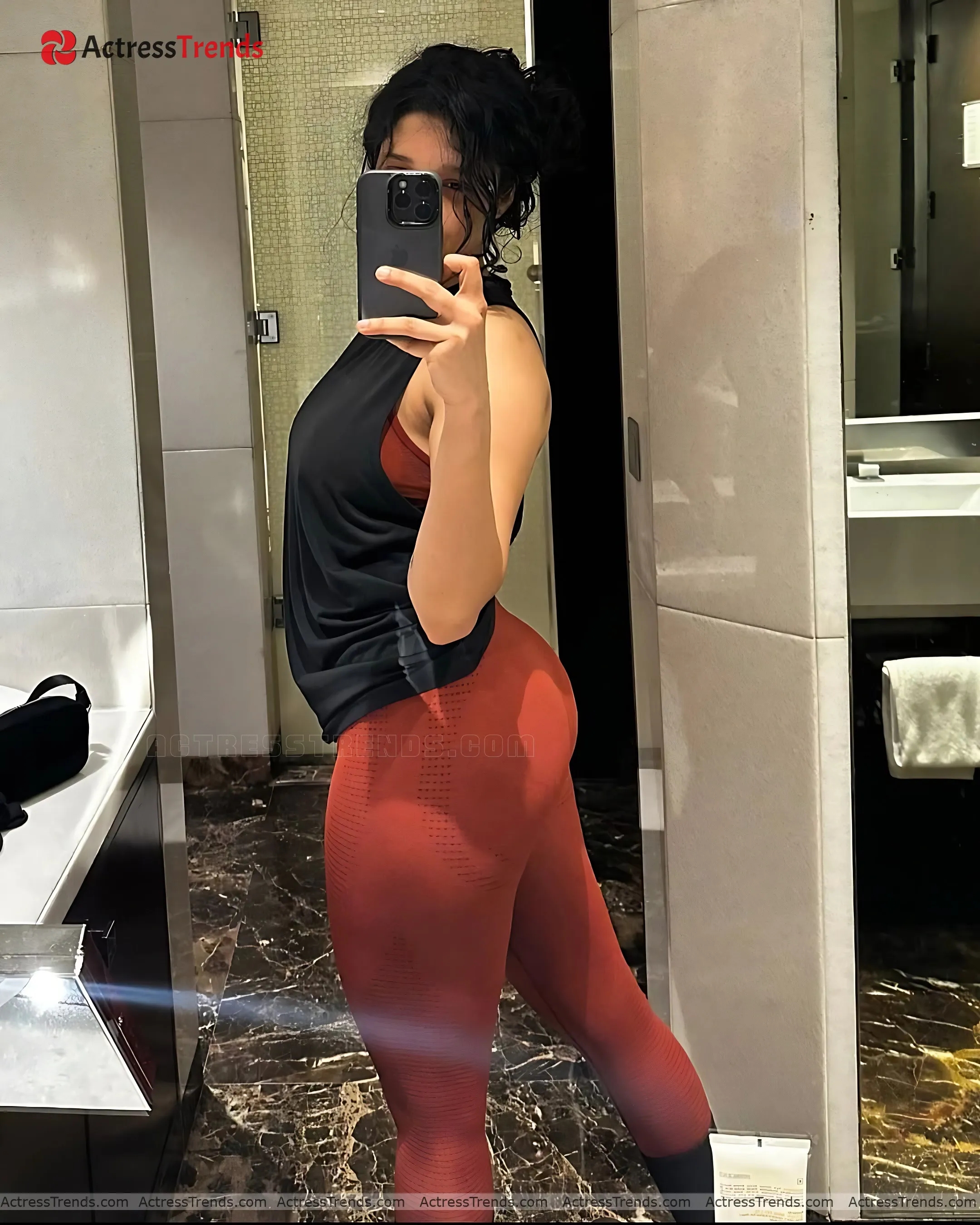 Ritika Singh Tight Fitting Gym Style Back Pose