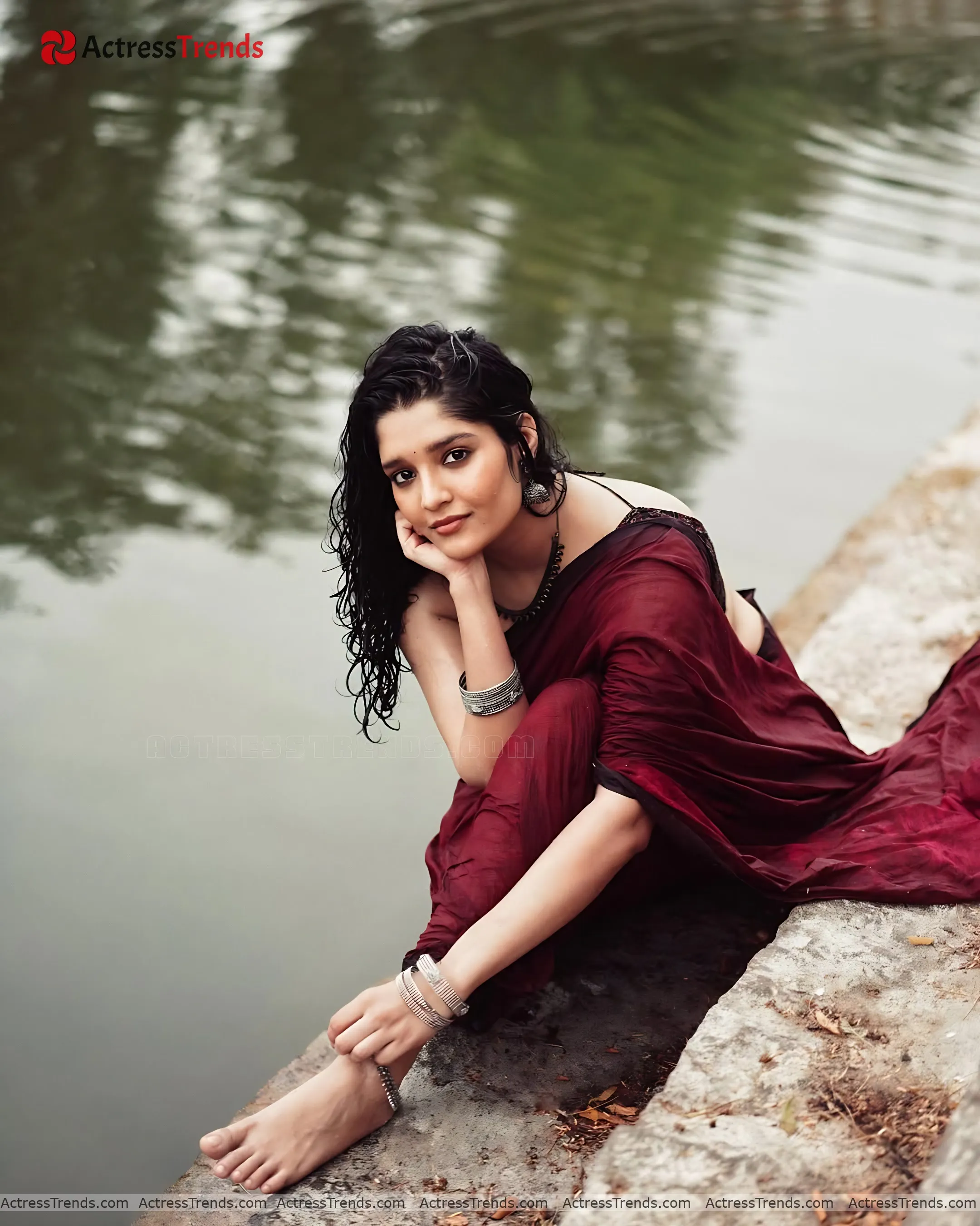 Ritika Singh Saree Photoshoot Beautiful Face Bold Saree Style