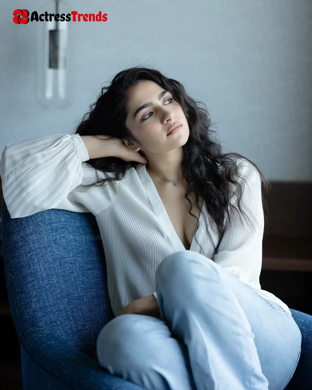 Rukmini Vasanth Sensual Portrait Jeans Cleav Pose