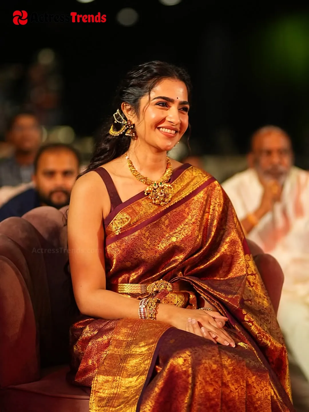 Rukmini Vasanth Cute Beautiful Face Saree Photoshoot Cutest Actress