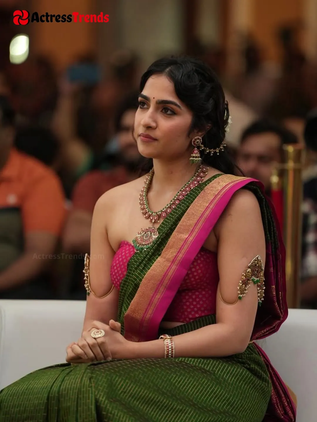 Rukmini Vasanth Saree Photoshoot Cute Cutest Actress Beautiful Face