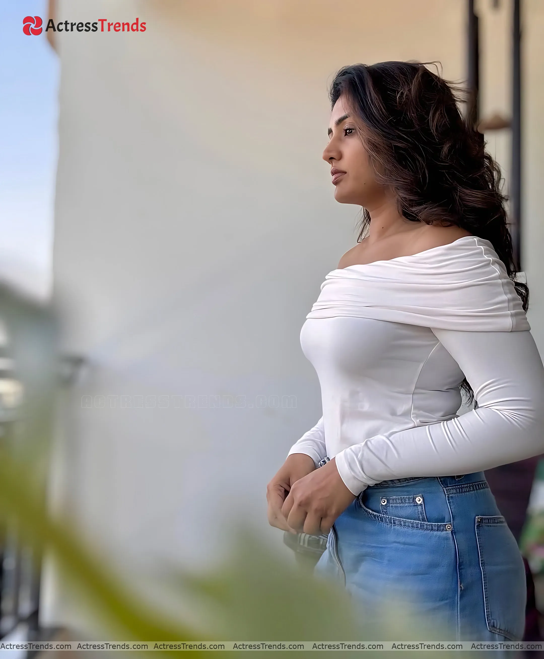 Eesha Rebba White Dress Curvy Tight Fitting Celebrity Fashion Shoot