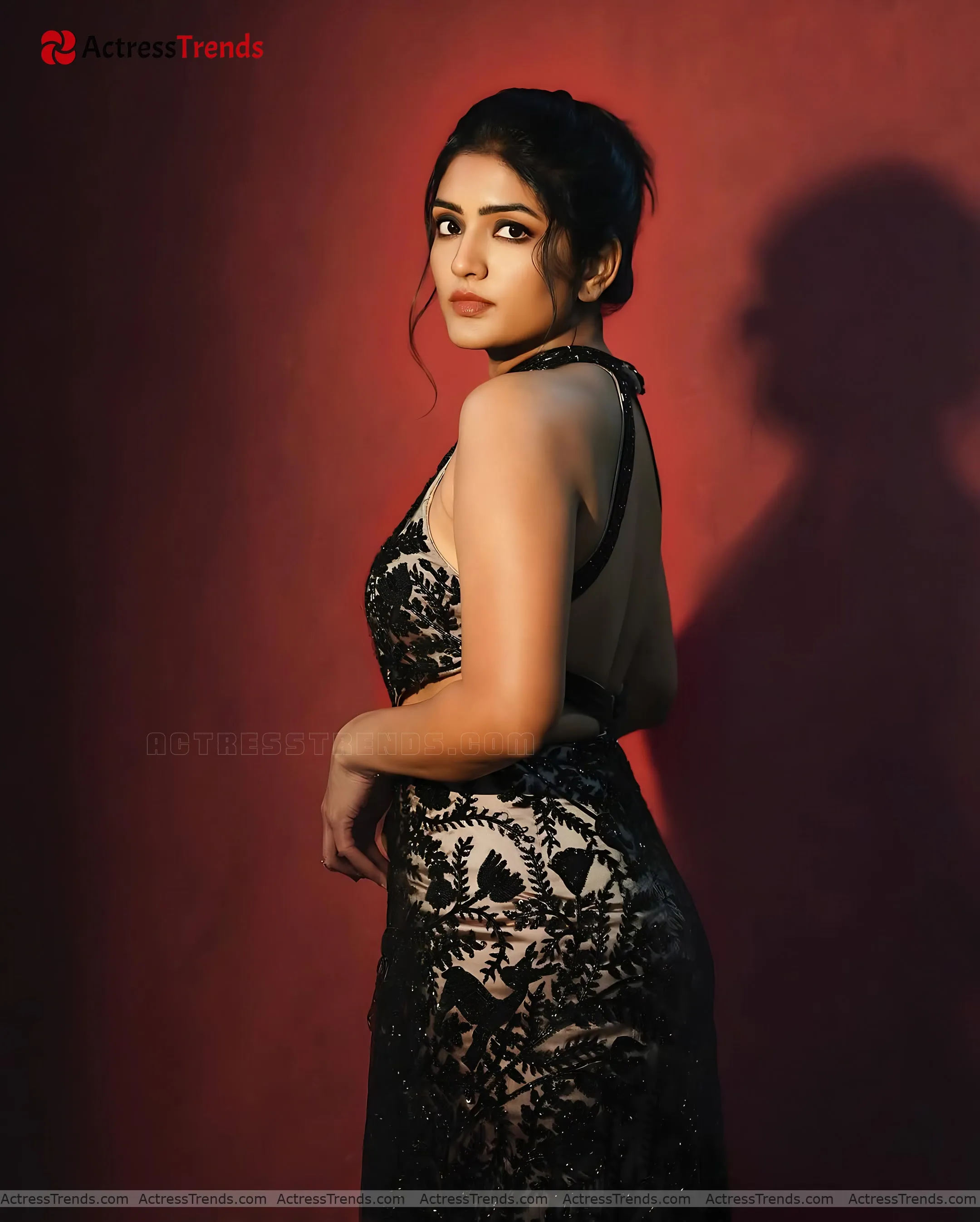 Eesha Rebba Glamorous Actress Back Pose Backless Style Cutest Actress