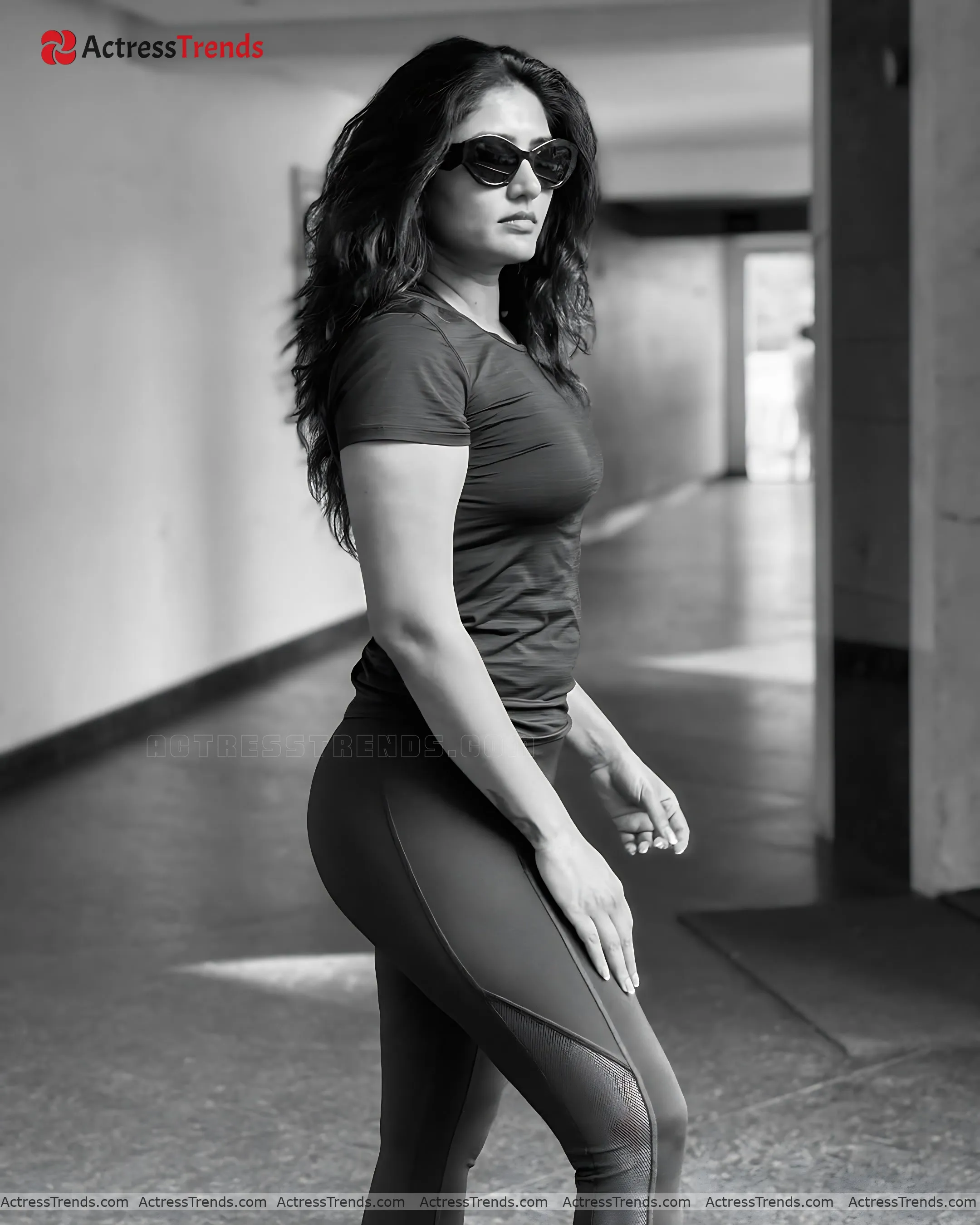 Eesha Rebba Gym Style Back Pose Curvy