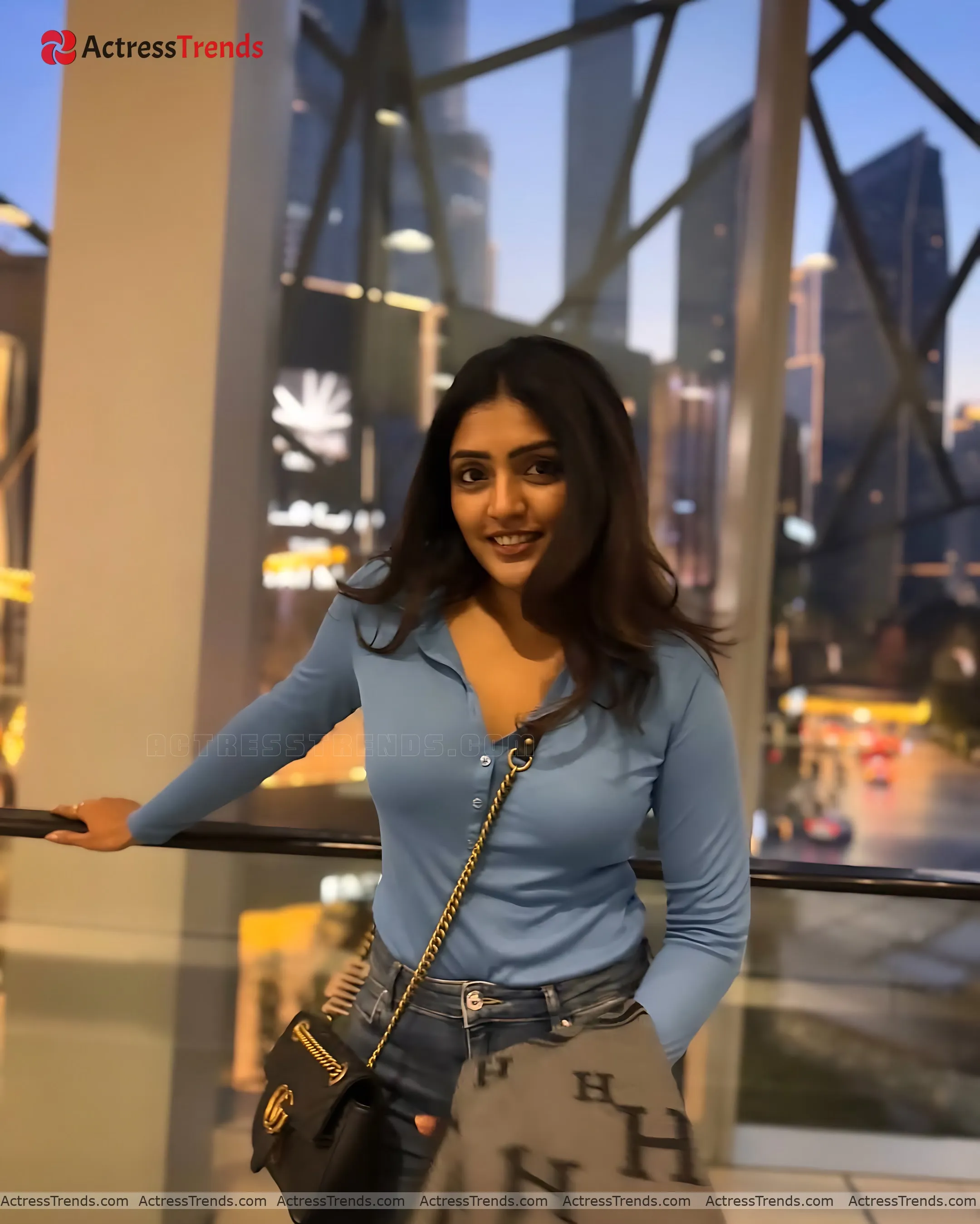 Eesha Rebba Black Dress Beautiful Face Navel