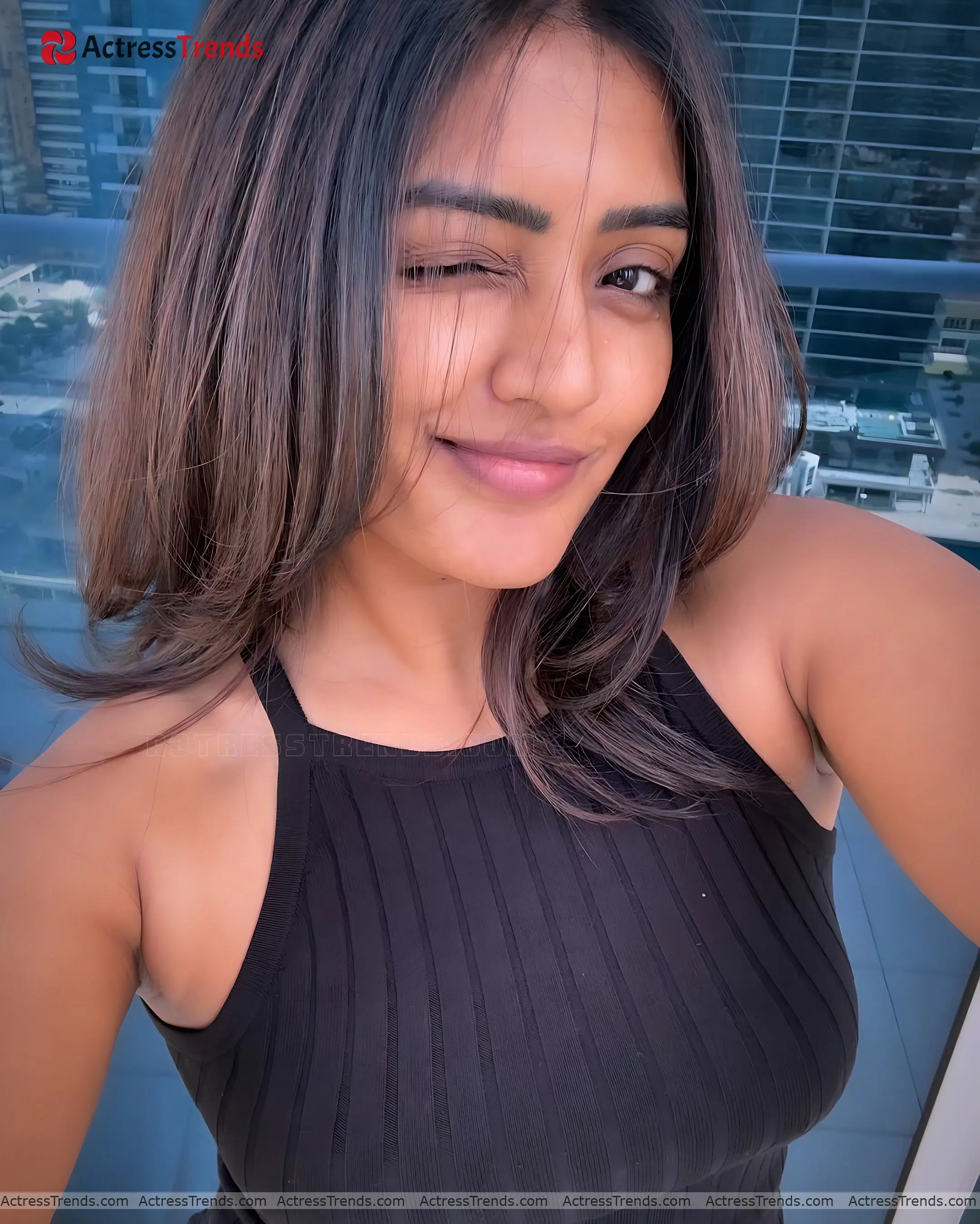 Eesha Rebba Black Dress Tight Fitting Stunning Photo